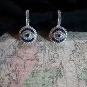SOLD 1.25ct sapphire earrings